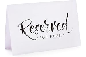 NONE BRAND Wedding & Party Reserved Signs - 10 Pack, 4 x 6 Inches
