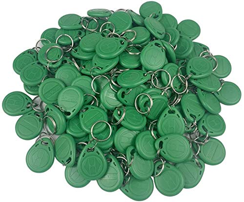 OBO HANDS 125khz Tags EM4100 Rfid Card Token Key Tag Access Control Smart Card ID Keyfobs Package of 100pcs (GREEN)