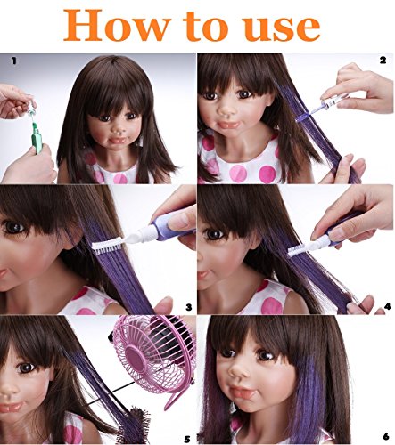 Professional Temporary Hair Mascara Hair Color Stick Salon Diy Hair Dye(Gold)