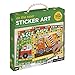 Petit Collage Mosaic Sticker Art Kit for Kids, Vehicles – Children’s Sticker Book with Over 1,000 Brightly Colored Pieces and 6 Image Boards – Fun Arts and Crafts for Kids, Ideal for Ages 4+