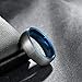 Shuremaster 4mm 6mm 8mm Tungsten Rings for Men Women Engagement Wedding Band Blue/Silver Comfort Fit Size 4-15