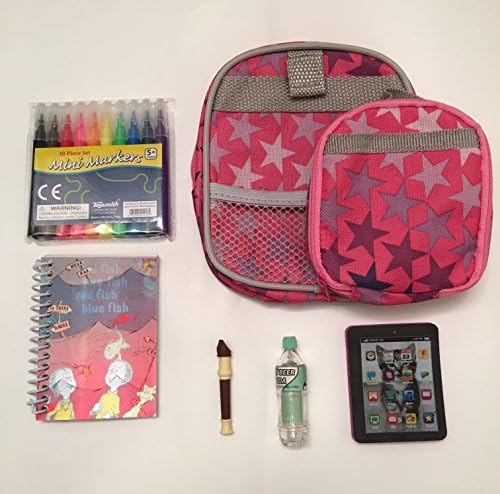 7 PC Star Doll Lunchbox And Backpack For American Girl Dolls