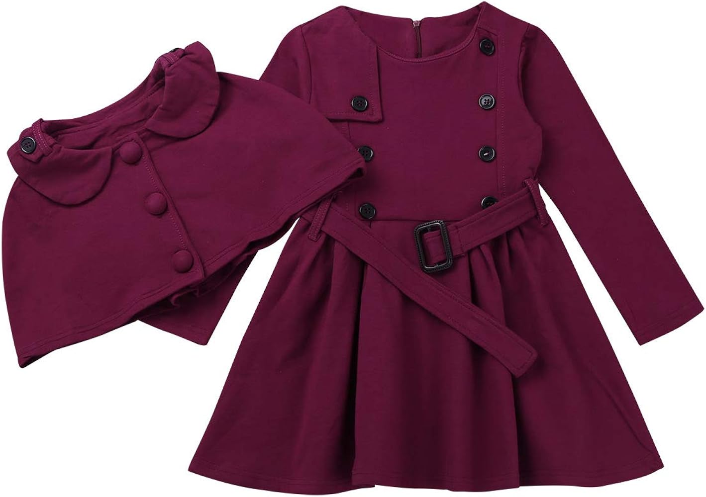 iiniim Vestido Bolero Conjunto de Trajes de Niñas Algodón Vestido ...