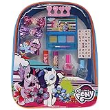 Backpack Cosmetic Set, Includes: Lip Gloss Compact, Hair Bows, Nail Polish, Nail File, Lip Balm, Toe Spacer, Nail Stickers (My Little Pony)