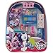 Backpack Cosmetic Set, Includes: Lip Gloss Compact, Hair Bows, Nail Polish, Nail File, Lip Balm, Toe Spacer, Nail Stickers (My Little Pony)