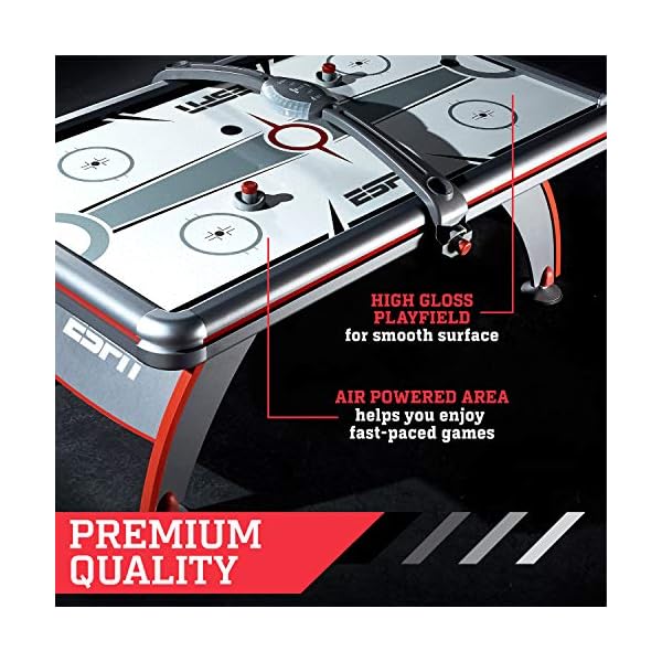 ESPN Sports Air Hockey Game Table Indoor Arcade Gaming Set with