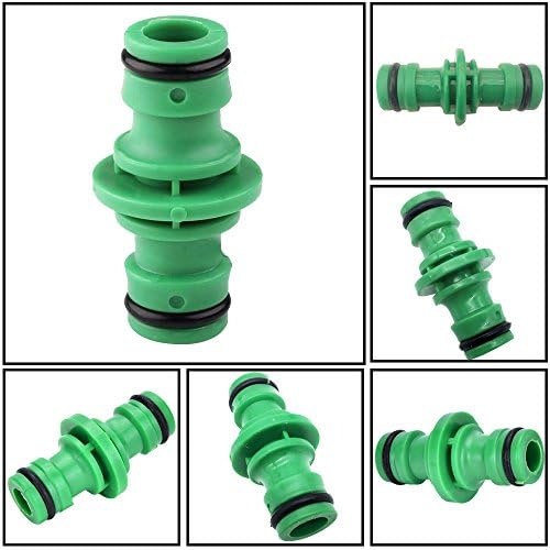 6個入り ホースコネクタ 蛇口コネクター ダブルオスジョイント 新品未使用正規品 家庭用プラスチック 蛇口 接続 伸縮ホース 庭 農業 金具 ネジ 校庭