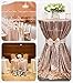 SoarDream Sequin Tablecloth Champagne Blush 50 inch Round Elegant Table Overlay