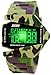 FANMIS Unisex Elegant Plane Style Digital Display Waterproof Outdoor Sports Silicone Strap LED Wrist Watch (Green)