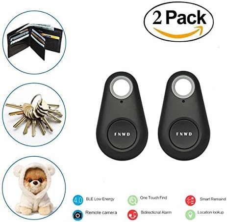 FNWD 2 Pack Mini GPS Tracking Finder Device Auto Car Pets Kids Motorcycle Tracker Track, Black