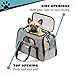 Pawfect Pets Pet Travel Carrier, Soft-Sided with Two Pet Mats for Small Dogs and Cats (Grey)thumb 2