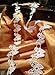 5 Yard Lot , Detailed Butterfly Venise Lace Trim, WHITE, 3/4 Inches