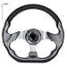 10L0L Golf Cart Steering Wheel, Generic of Most Golf cart EZGO Club Car Yamaha (style2 Gray) primary