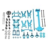 Vaorwne Upgrade Metal Parts Kit for Wltoys A959 A979 A959B A979B 1/18 Rc Car Parts,Blue Metal Remote Control Peripherals/Devices Upgrade kit Four-Wheel Drive Attributes Upgrade kit