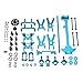 Vaorwne Upgrade Metal Parts Kit for Wltoys A959 A979 A959B A979B 1/18 Rc Car Parts,Blue Metal Remote Control Peripherals/Devices Upgrade kit Four-Wheel Drive Attributes Upgrade kit