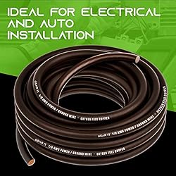 GearIT 1/0 Gauge Wire Oxygen Free Copper OFC