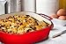 Bruntmor Classic Enameled Cast Iron 3.8-Quart Square Covered Casserole with handle, Oven and Dishwasher Safe Multipurpose Dutch oven with lid, Enameled Red
