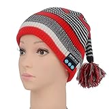 e-joy ej-0037 Wireless Bluetooth Smart Beanie Hat Musical Knit Headphone Speaker Hat with Stereo, Over Ear Headset Earphone Microphone Hands Free for Outdoor Sports/Gift, Venonat Beanie