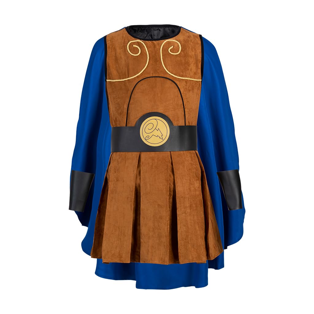 Photo 1 of MelangCos Mens Hercules Costume Roman Soldier Cosplay Uniform Halloween Outfit (Brown, XL)
