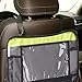 Kids Travel Tray Car Seat Booster Accessories Table for Baby Toddler with Cup and iPad Holder Road Trip Organizer Zip Away Toys Books Activities Games