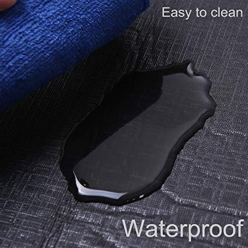 Picnic Blanket, 80"x60" Waterproof Camping Portable mat - with Picnic Recipes XL Large Blue (Portable)
