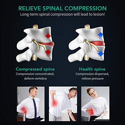 Back Brace Lumbar Support Belt Adjustable Compression & Breathable Back Massage for Driving, Posture and Work, one Size for 29 inches to 49 inches Waists