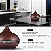 VicTsing 300ml Essential Oil Diffuser, Wood Grain Ultrasonic Aroma Cool Mist Humidifier for Office Home Bedroom Baby Room Study Yoga Spa (Brown)