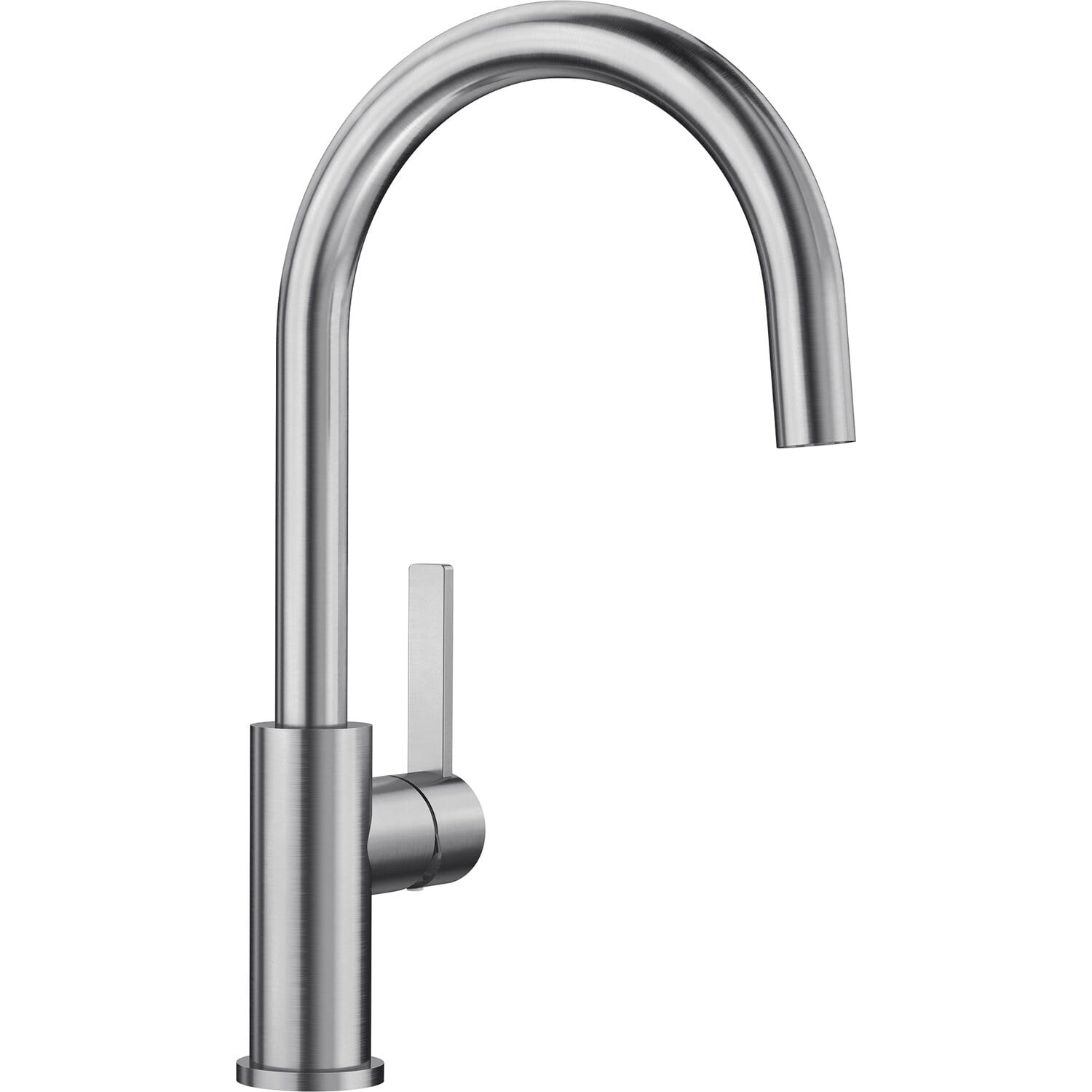 BLANCO Candor | Kitchen Mixer tap in Solid Stainless Steel | High-Pressure | Non-Return Valve | Ceramic Cartridge | Assured Water Quality & Water-Saving | [5.2x23.9x36.8 cm]