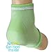 KidSole RX Gel Sports Sock for Kids with Heel Sensitivity from Severs Disease, Plantar Fasciitis. US Kid's Sizes 2-7 (Neon Green)