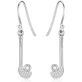 925 Sterling Silver Golf Earrings Dangle Hypoallergenic Golf Sports Jewelry Gifts for Golfers Women