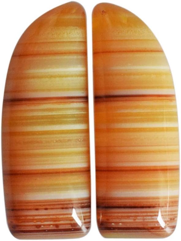 Botswana Agate Pair Cabochon, Size 24x13x6 MM, Stone for Earring, Agate Pair Supply AG-12091