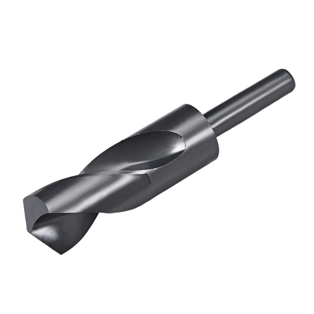 sourcing map 1/2" Reduced Shank Drill Bits 30mm Black Nitride Coated High Speed Steel HSS 6542, Twist Drill Bit for Stainless Steel Alloy Metal Plastic