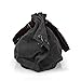 BMC Charcoal Black Denim Multi Zipper Pocket Oversized Lined Fashion Handbag Satchel Shopper Tote