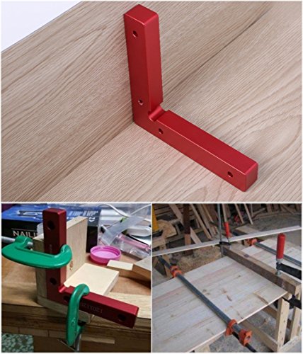 90 Degree Positioning Squares 4.7" x 4.7" Right Angle Clamps Woodworking Carpenter Tool Corner clamping Square Aluminium Alloy Pack of 2 - Thumbnail 2