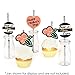 Best Mom Ever Paper Straw Decor - Mother's Day Party Striped Decorative Straws - Set of 24