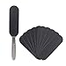 Foot File Heel Callus Remover - Professional Stainless Steel Metal Durable Scraper Cracked Dead Skin Pedicure Rasp Toe Scrubber Tool with 12 Refill Pads Grits