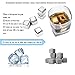 Stainless Steel Ice Cubes, RIVERSONG Whiskey Stones Reusable Ice Cubes Chilling Stones Rocks for Wine, Beer, Beverage- FDA approved (Set of 8)