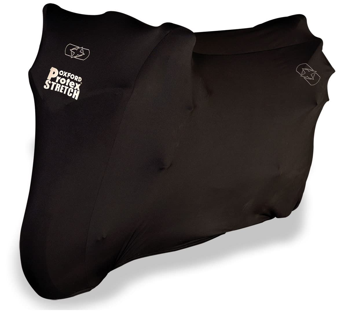 OXFORD CV172 Protex premium stretch fit interior motorcycle cover, black, large