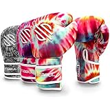 Sanabul Funk Strike Tie Dye Gel Boxing Kickboxing Training Gloves (Classic Swirl, 16 oz)