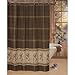 Buckmark Shower Curtain in Brown