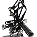 Motorcycle Rearset Foot Pegs Rear Set Footrests Fully Adjustable Foot Boards Fit For Suzuki GSXR750 GSXR600 1996-2005,GSXR1000 2000-2004,SV650 SV650S SV1000 SV1000S 1998-2014