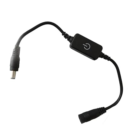 Sharplace Schnur Dimmer Touch-Panel Schalter Für LED Streifen Licht Lampe, DC 12V-24V, Schwarz