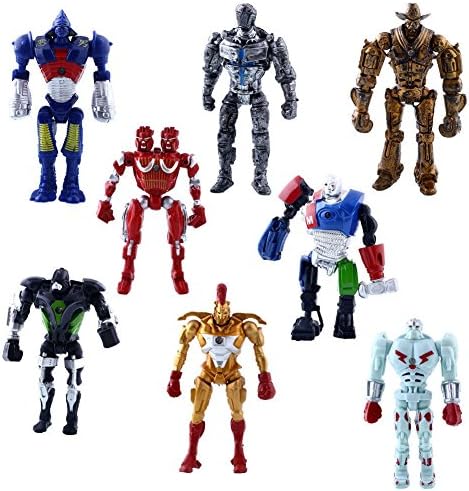 Kids Toy - 8Pcs Real Steel Movie Atom - 8Pcs Real Steel Movie Atom Noisy Boy Midas Twin Cities Zeus PVC Action Figures
