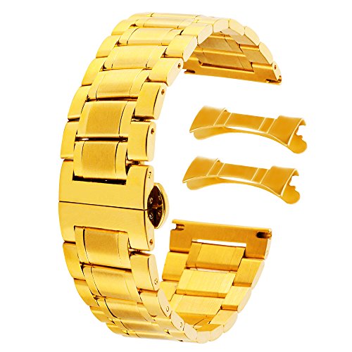 Replacement Metal Watch Bands 21mm Stainless Steel Watch Strap