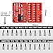 ZEXETT 46-Piece 1/4-Inch Drive Socket Ratchet Wrench Set, Screwdriver Bit Tool Box Set, Chrome Vanadium Steel Repair Hand Tool Kit With Enhanced Storage Casee