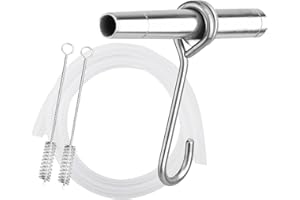 Leefasy Maple Tree Tapping Set, Metal Maple Spiles with Hooks, Professional, Stainless Steel, 5pcs