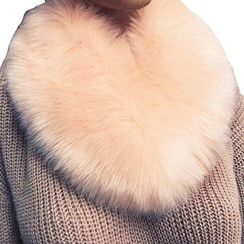 Moonuy Women Winter Warm Scarf Fashion Pashmina Faux Fur Imitation Fur Grass Scarves Lady Warm Faux Fur Shawl Scarves