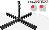 Crystals Cross Frame Parasol Base for Outdoor Garden Patio Umbrella Pole Stand view 2