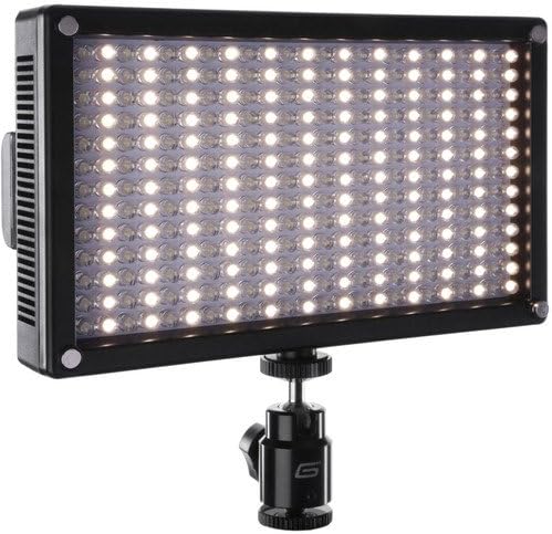 Genaray LED-7100T 312 LED Variable-Color Flicker Free Bright On-Camera Light, Great Professional Portable Compact Light for Photo/Video, Weddings and Events, Zoom Calls and More (2 Pack)