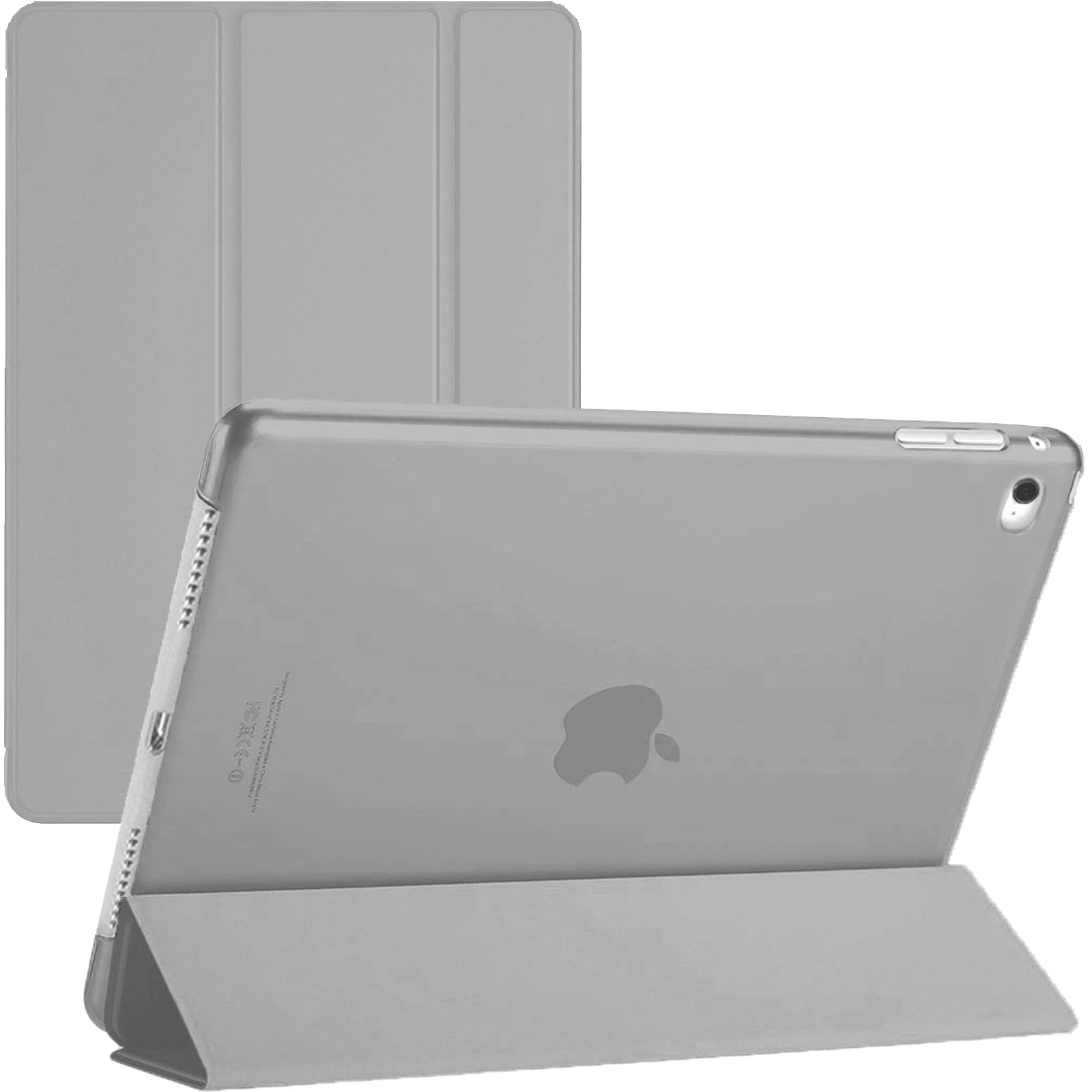 Smart Case for iPad Mini 5 (2019) & iPad Mini 4 (2015) with Magnetic Sleep/Wake Function Model No. A1538 A1550 A2126 A2124 (Grey)